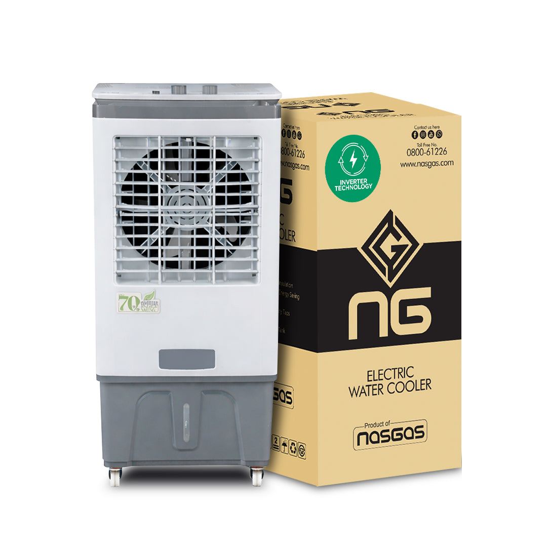 NasGas Energy Saving 40L Air Cooler with UPS and Solar Compatibility