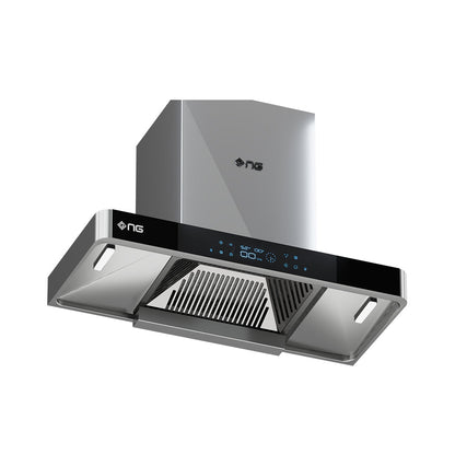 NasGas 70cm Smart Steel Kitchen Hood (KHD-265) - Side