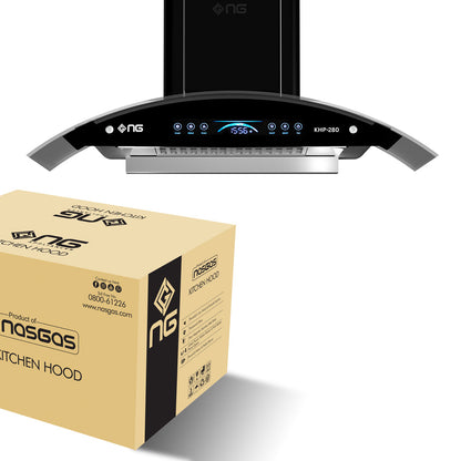 NasGas 86cm Smart Arc Glass Kitchen Hood (KHD-280) - Packing
