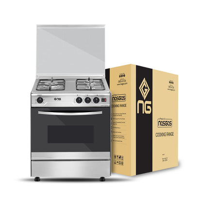 NasGas DG-327 Cooking Range - 3 Burner Single Door - Stainless Steel Packing
