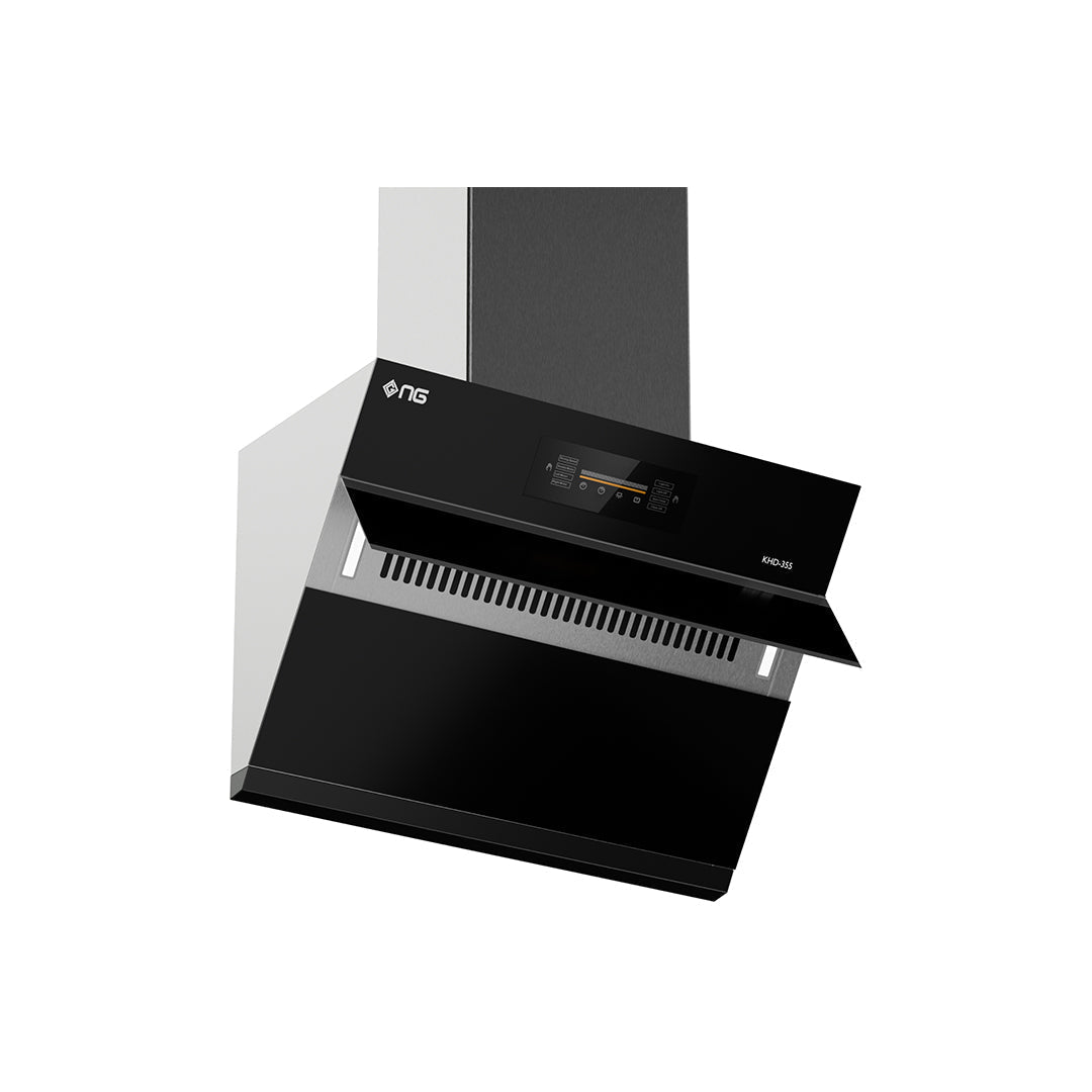 NasGas Double Motor Auto-Clean Smart Hood (KHD-355) - Side