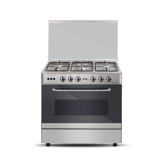 NasGas EXC-534 Cooking Range - 5 Burner Single Door - Stainless Steel