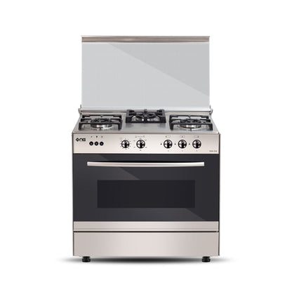 NasGas EXM-334 Cooking Range - 3 Burner Single Door - Stainless Steel