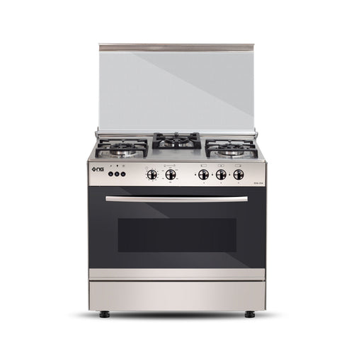 NasGas EXM-334 Cooking Range - 3 Burner Single Door - Stainless Steel
