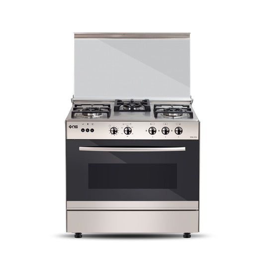 NasGas EXM-334 Cooking Range - 3 Burner Single Door - Stainless Steel