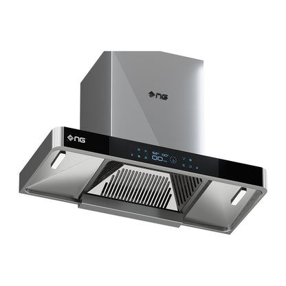 NasGas Smart Steel T-Shape Kitchen Hood (KHD-320) - Side