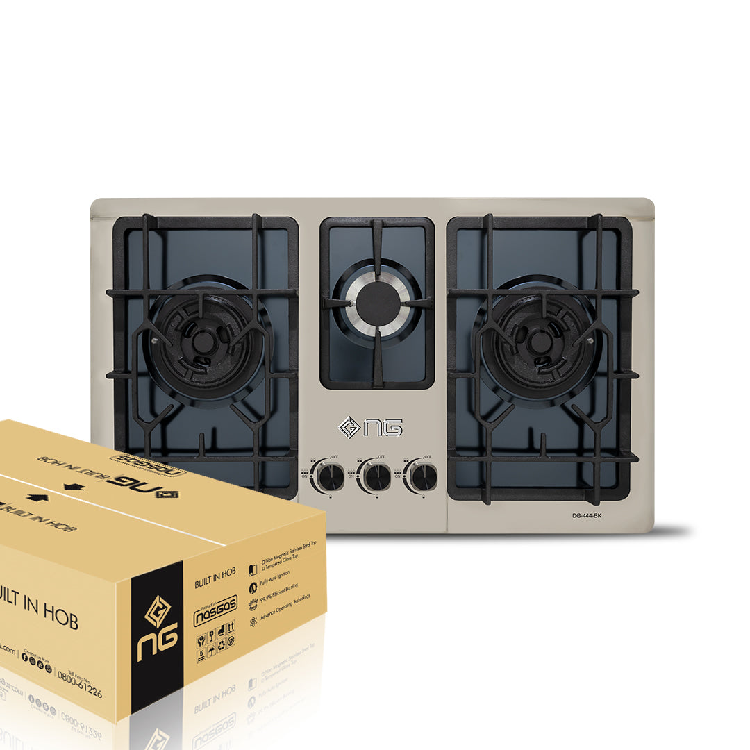 NasGas DG-444 BK Built-In Gas Hob Cast Iron Support