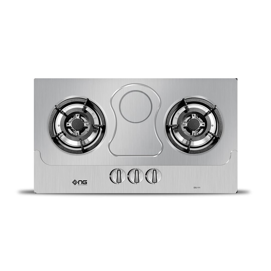 NasGas DG-SN2 Built-In Hob 2 Burner Stainless Steel